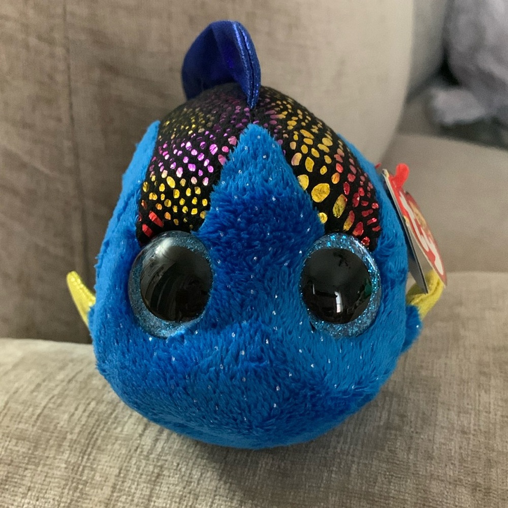 Beanie Boo Aqua plushie. In new condition with tags.